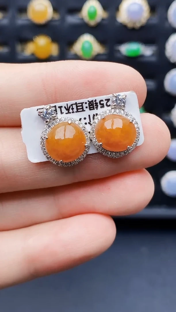 银S925镶嵌戒指翡翠9146