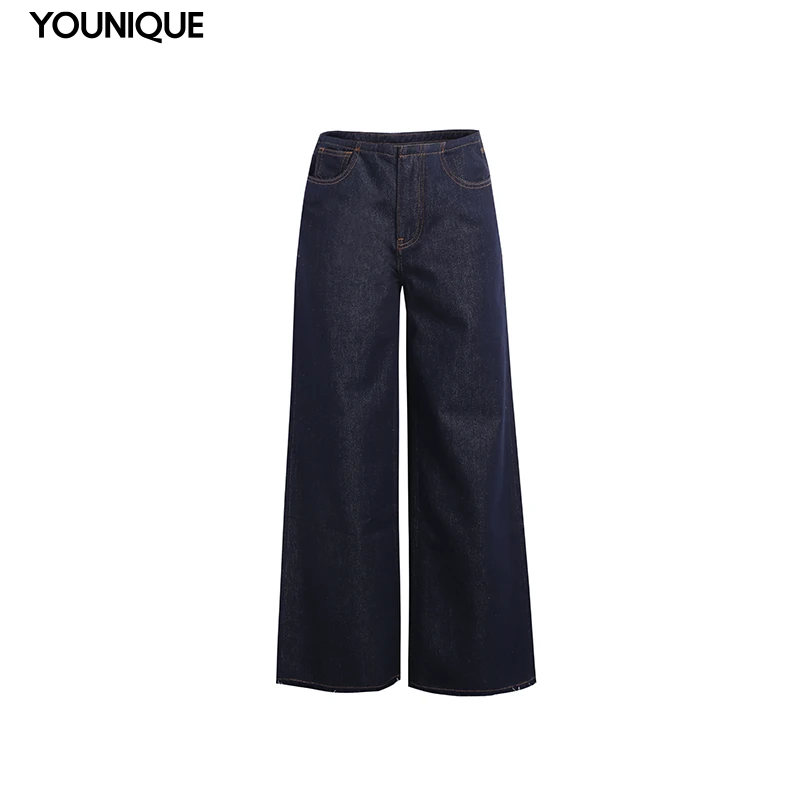 【MAKE IF】新品25春夏时尚百搭休闲水洗牛仔裤长裤女