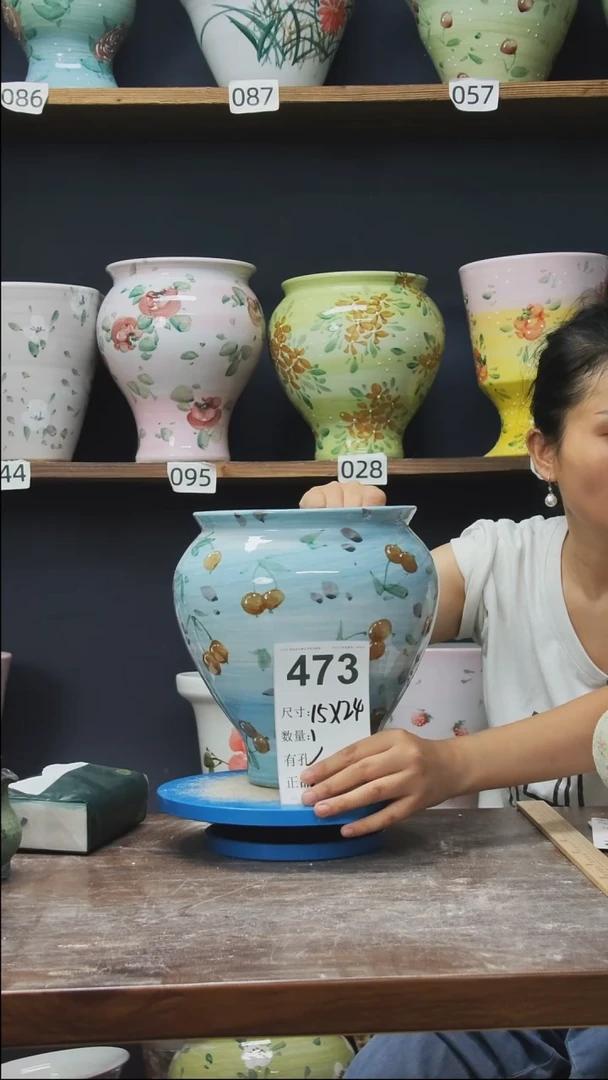 摆件景德镇花盆默认微瑕473