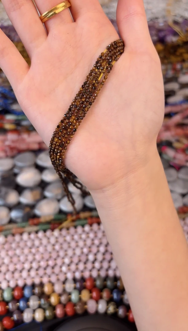 玛瑙/玉髓未镶嵌珠宝半成品虎眼切面