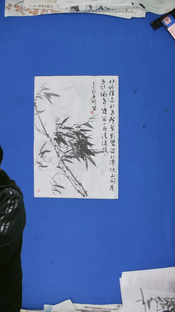 【闪购商品】国画刘啸老师国画竹子  四尺三裁