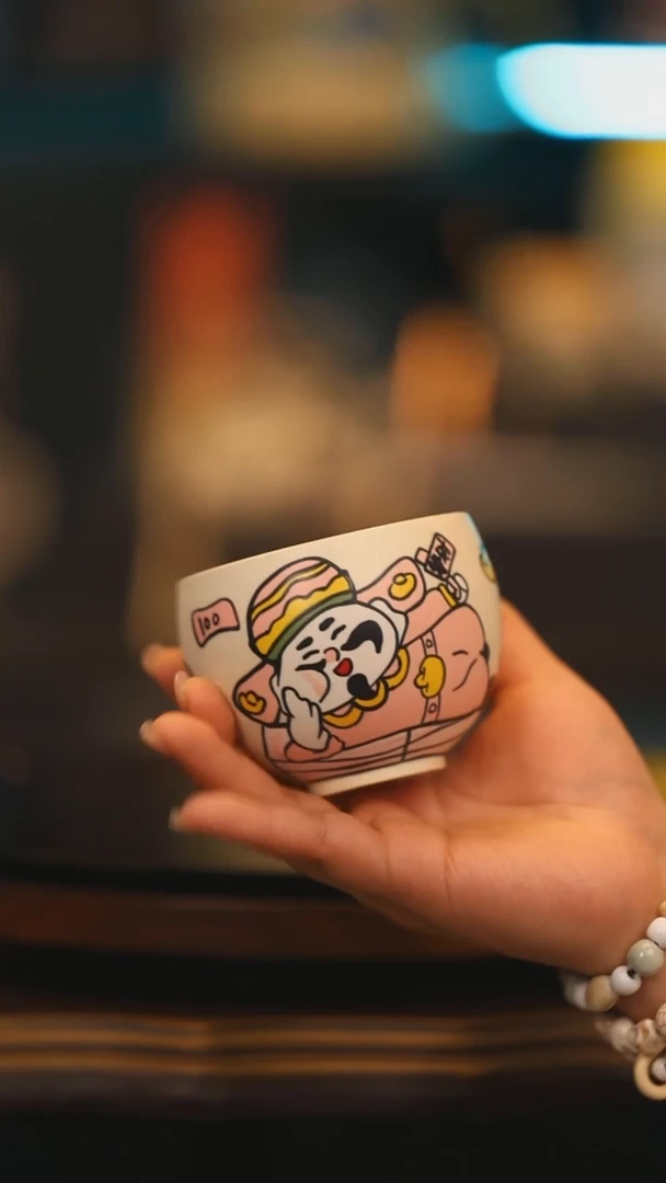 【闪购商品】摆件景德镇高温釉下彩绘设计师款