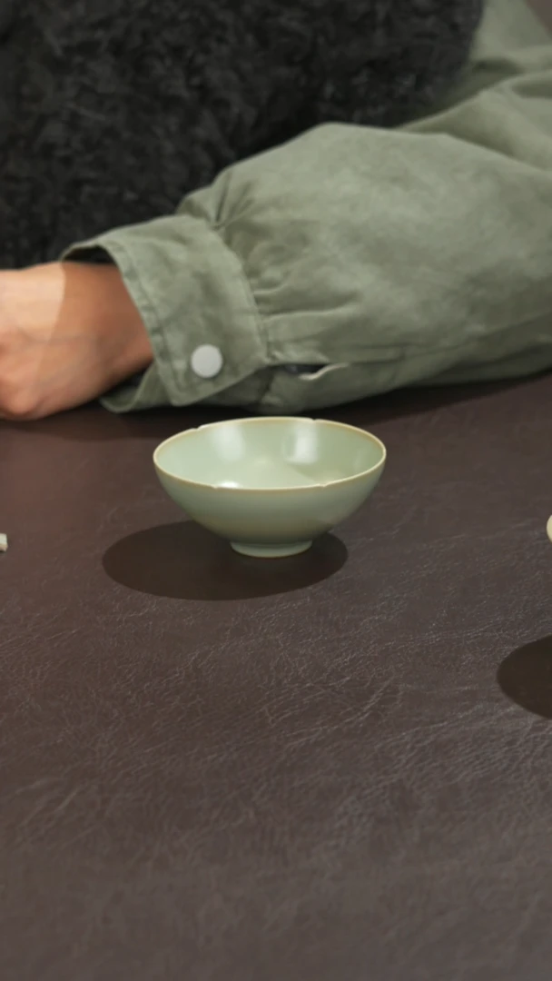 瓷宣宝汝瓷原矿原釉手工作品