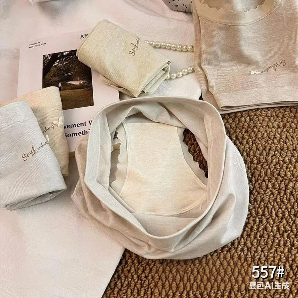 女士中腰三角内裤裸安材质软糯亲肤透气