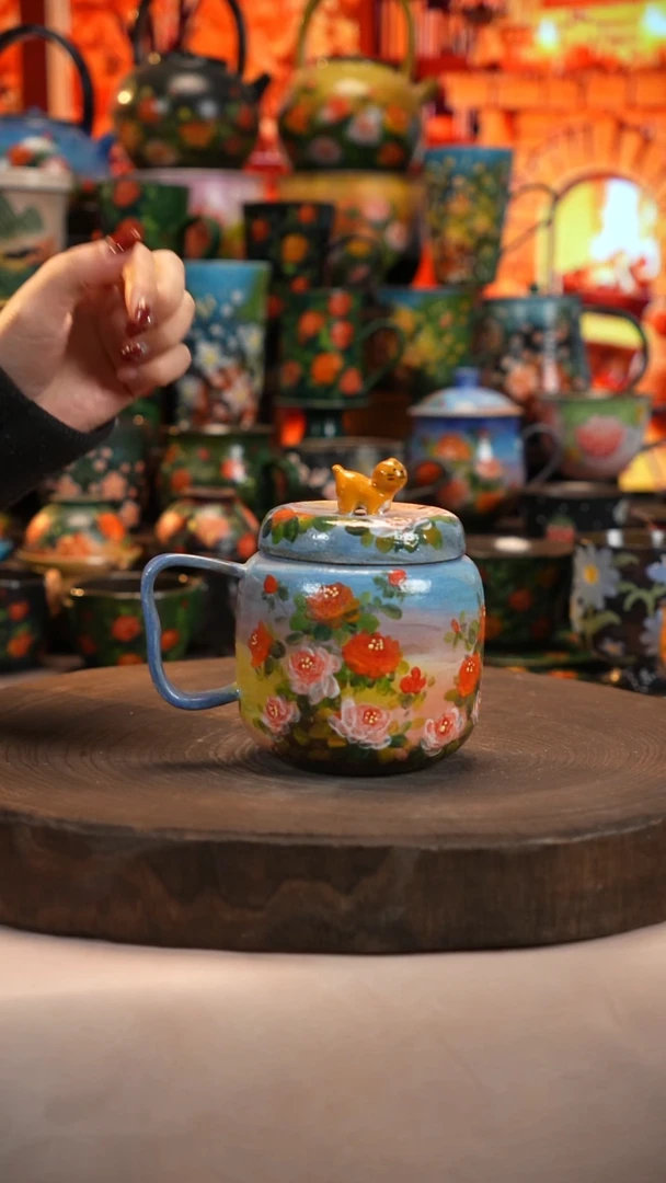 油画   釉下彩   杯子