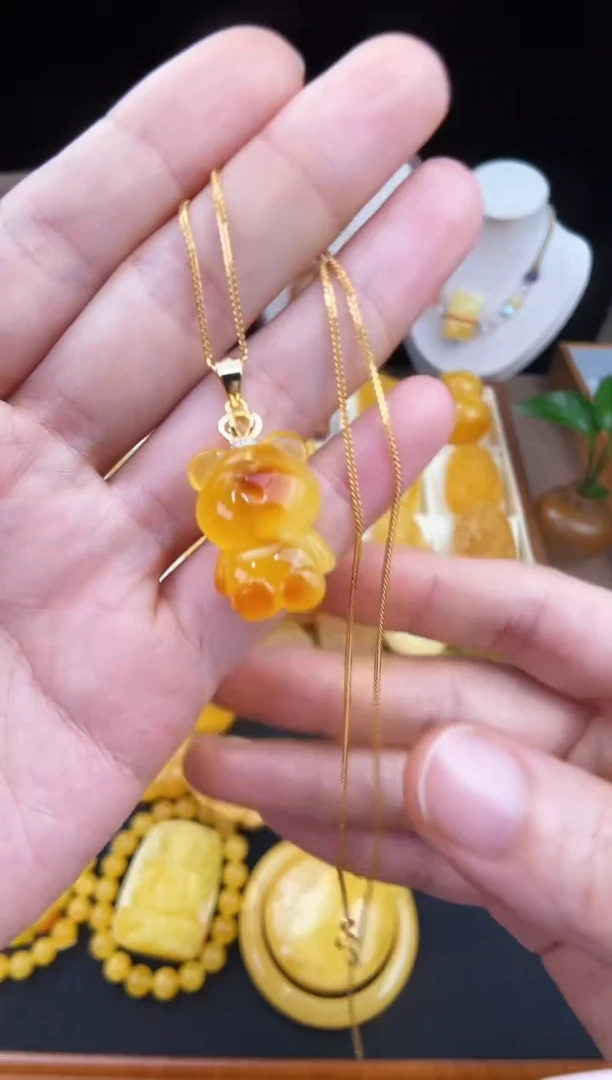 琥珀未镶嵌珠宝奇石柒月