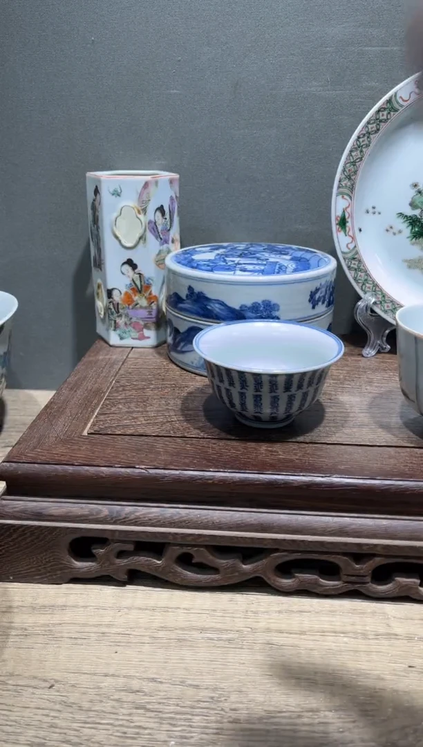 瓷片静**我A533 瓷器小摆件小摆件