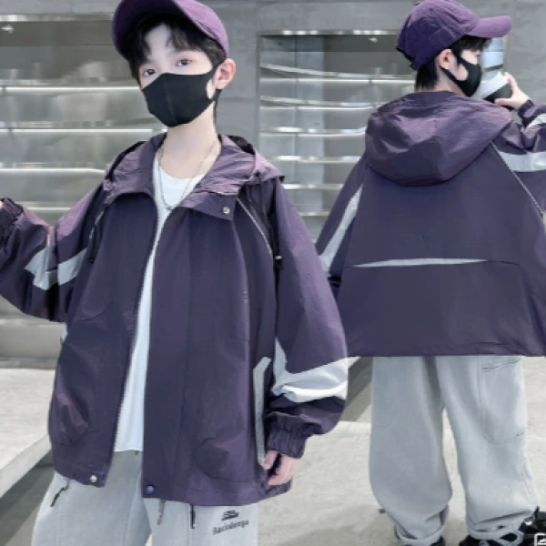 【品牌折扣】2025儿童新款春秋外套冲锋衣HYBZ2511