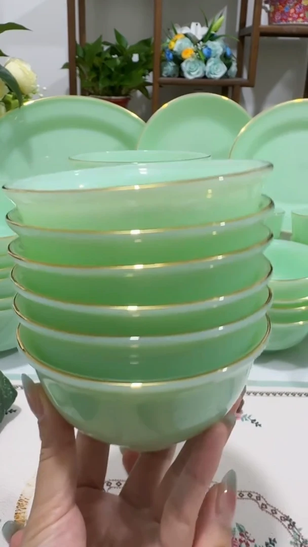 4.5英寸玉瓷碗6个口径11.5厘米