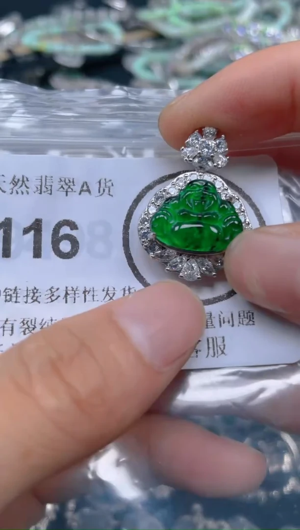 翡翠未镶嵌颈饰116