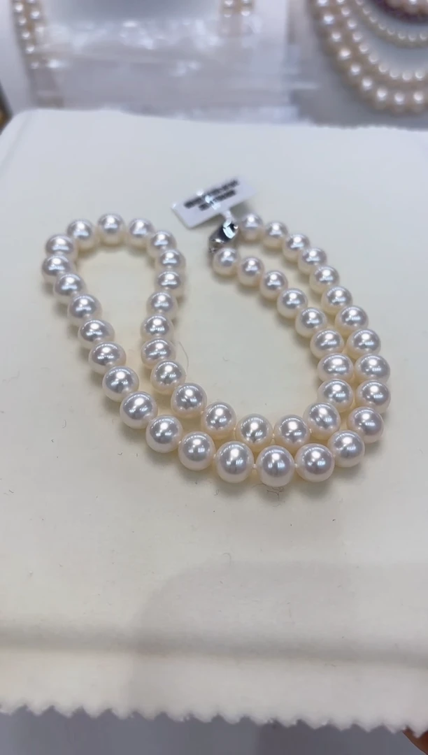 【闪购商品】淡水珍珠颈饰银S925镶嵌9.5-10.5mm