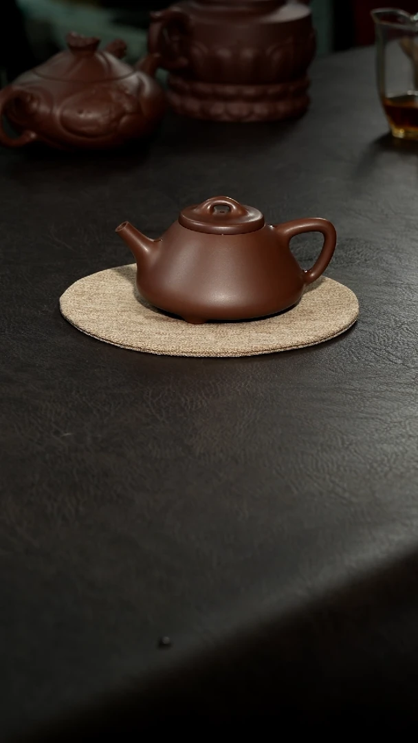 茶壶紫砂72老紫泥子冶石瓢