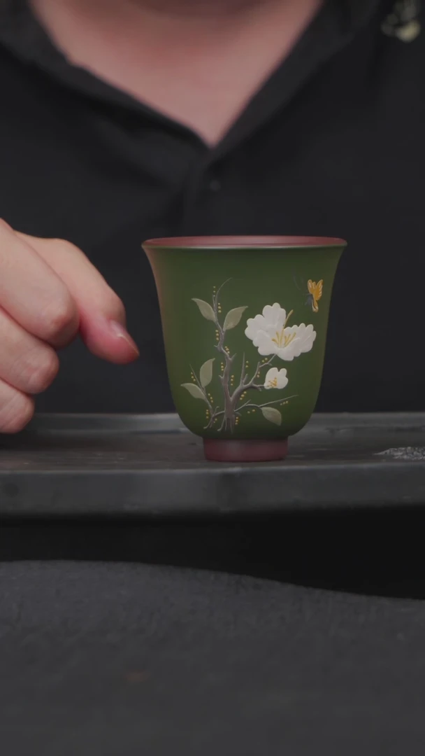 茶杯紫砂紫砂茶杯