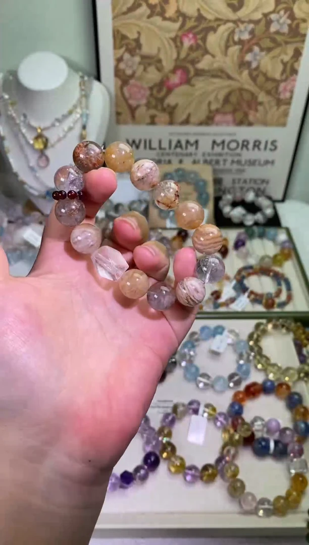 未镶嵌手串水晶千层幽灵设计款