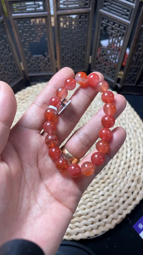 未镶嵌手串南红玛瑙多宝手串10mm