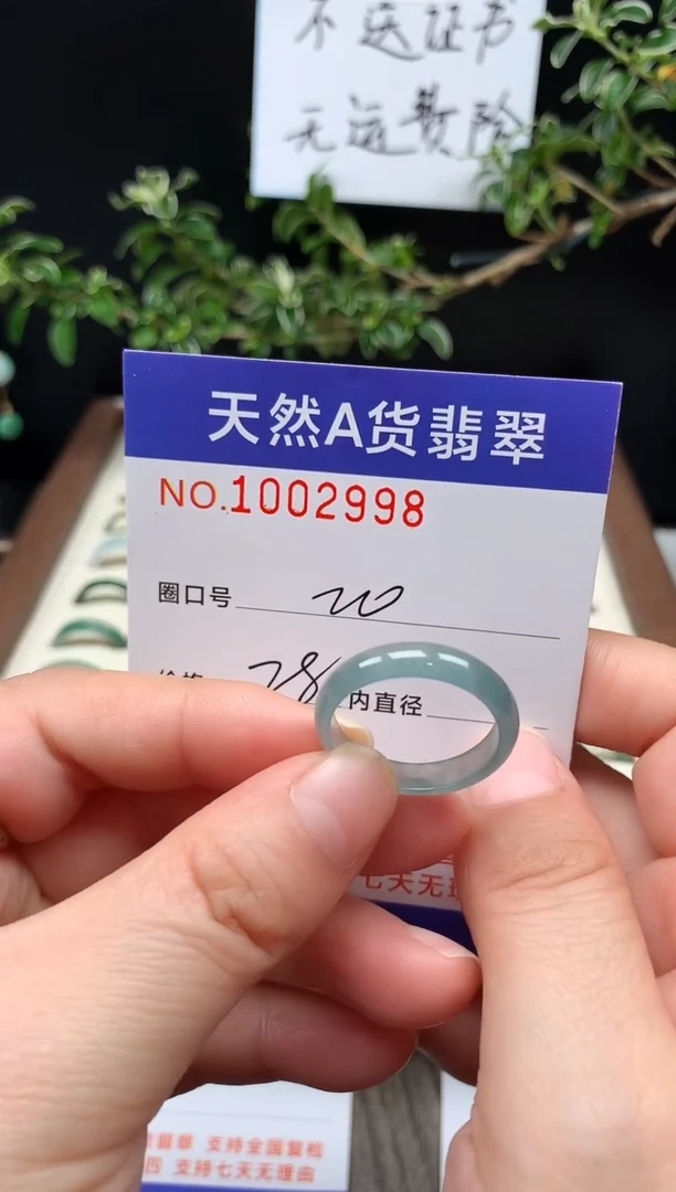 未镶嵌戒指翡翠20#