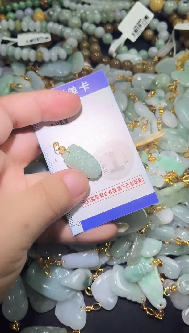 颈饰未镶嵌翡翠天然A货翡翠