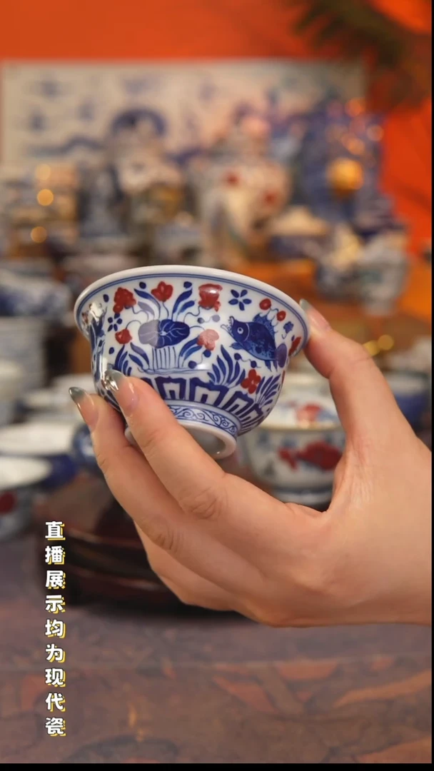 景德镇手工手绘陶瓷杯