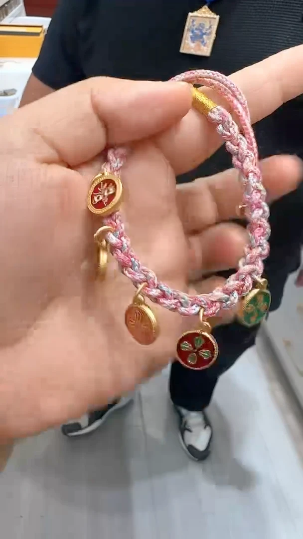 吊坠纯手工编织手绳