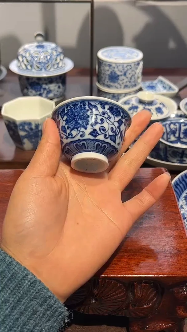 镹曰茶闲手工手绘柴窑茶具