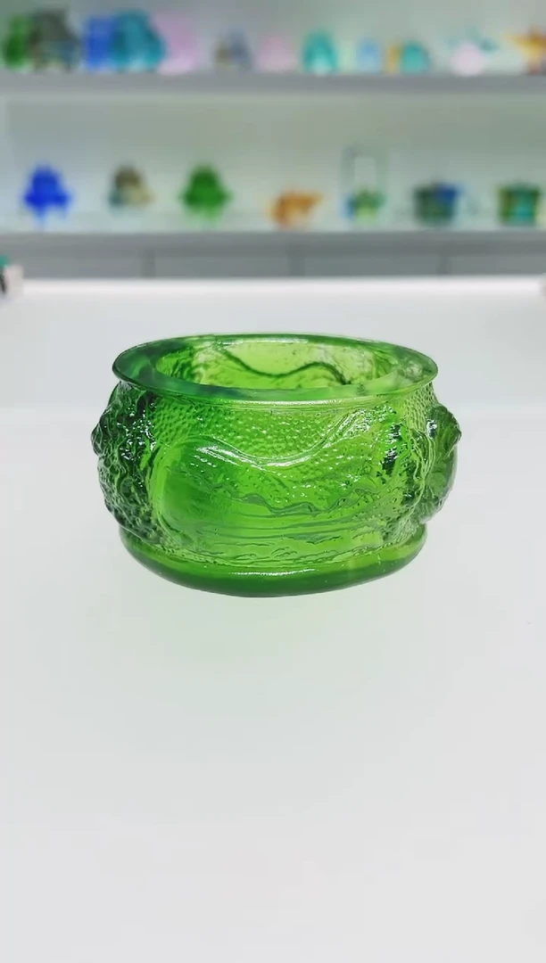 手工艺品琉璃古法琉璃烟灰缸