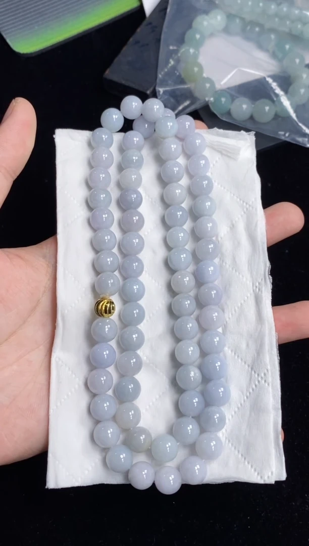 未镶嵌手串翡翠181天然缅甸A货翡翠一物一证