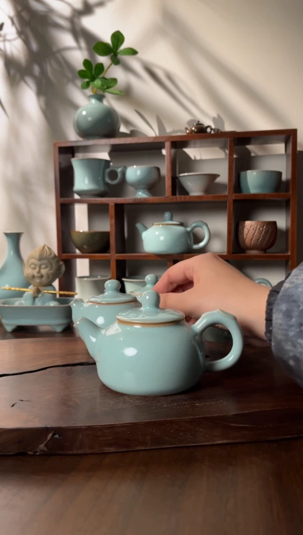 【闪购商品】壶汝窑天青釉色清风壶