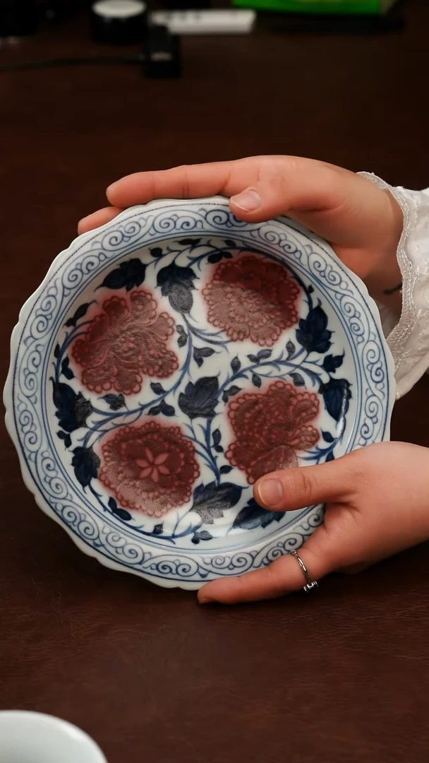 摆件陶景德镇瓷器，青花瓷手绘茶具~