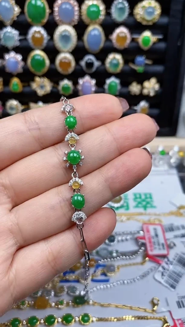 银S925镶嵌戒指翡翠625