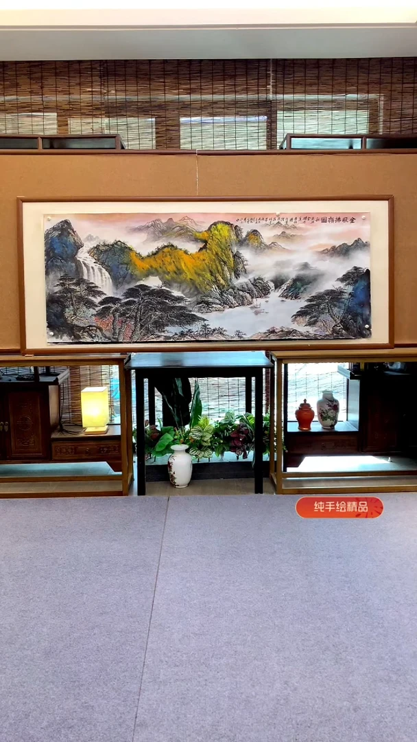 国画国画纯手绘纯实木205*85cm