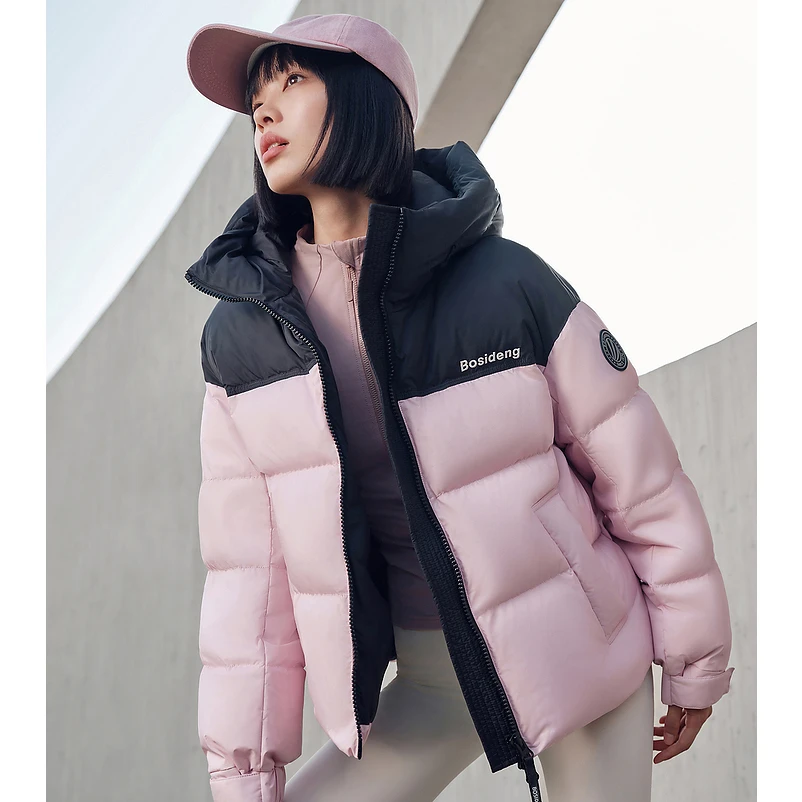 艺术家联名新款时尚运动保暖休闲百搭女士冬季潮流青年面包羽绒服