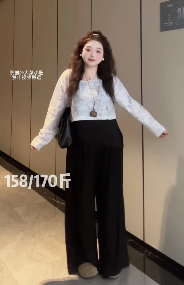 显瘦慵懒风裤子休闲风学院风西装时尚套装垂感夏季6567