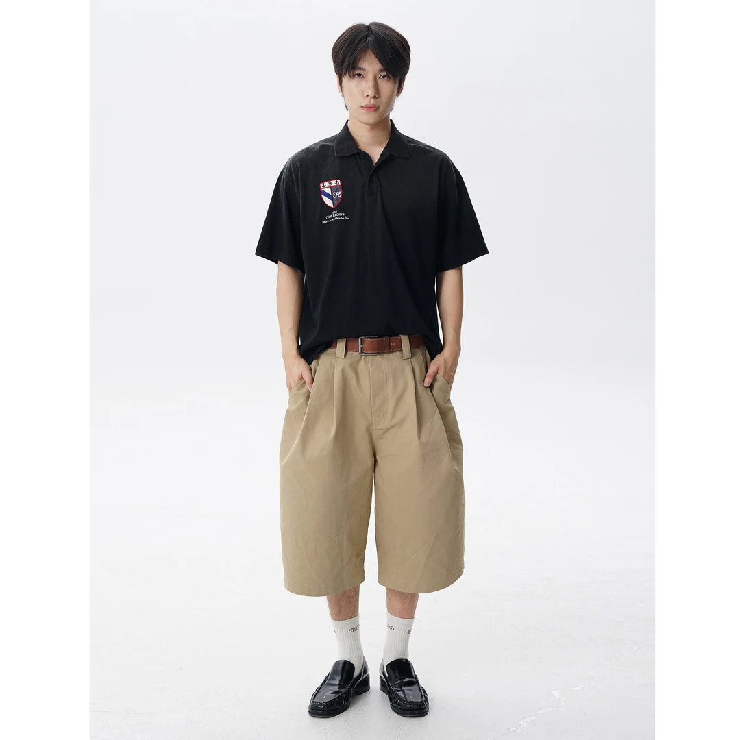 TH90CREW 25SS 航海船员徽章印花夏季简约短袖宽松POLO