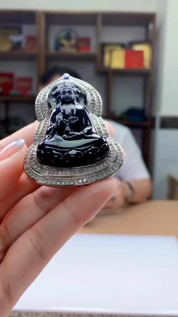 定制翡翠未镶嵌1105jj-毛货挂件42