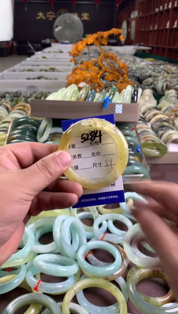 蛇纹石玉未镶嵌手镯5284