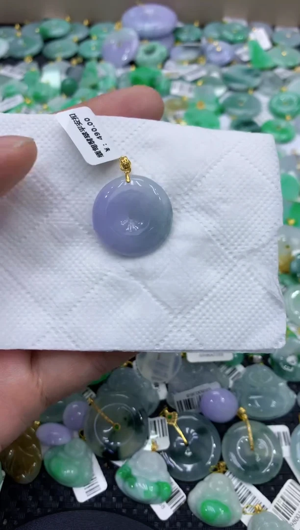 颈饰未镶嵌翡翠天然缅甸翡翠A货