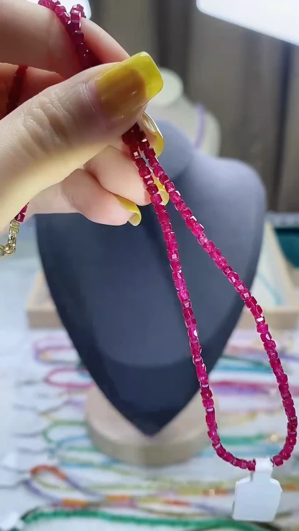 【闪购商品】红宝石项链14K金镶嵌诗宁甄选珠宝SYZB63