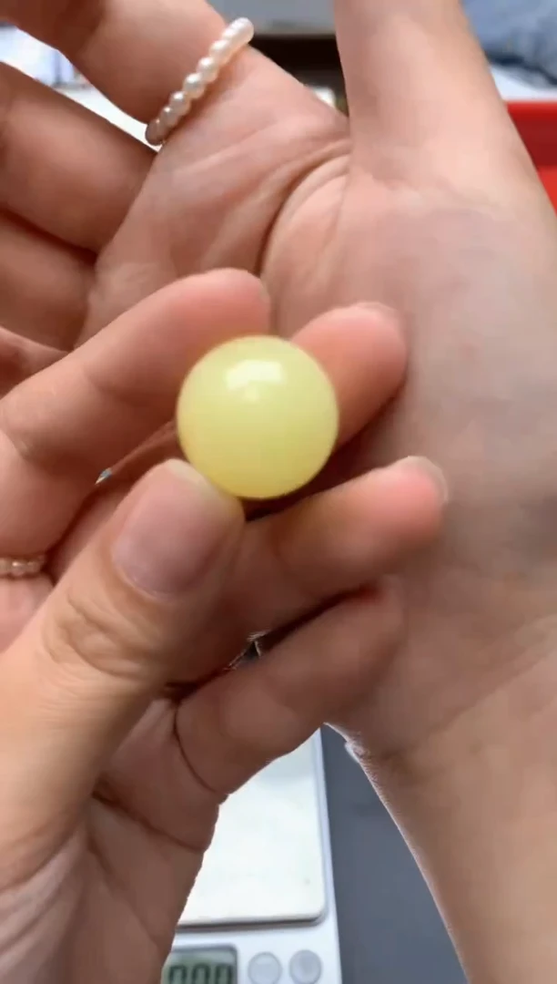 【闪购商品】琥珀珠宝奇石未镶嵌094琥珀蜜蜡花粉有纹小坑介意勿拍