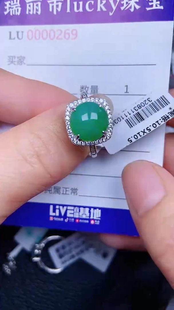 颈饰银S925镶嵌翡翠0269