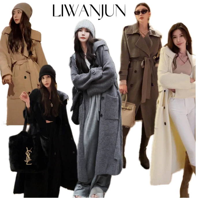 婉君【晚秋外套】时髦高级感灰色慵懒外套LWJ22C3C100