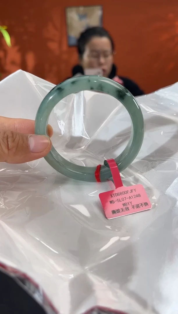 未镶嵌手镯翡翠1        圈口56