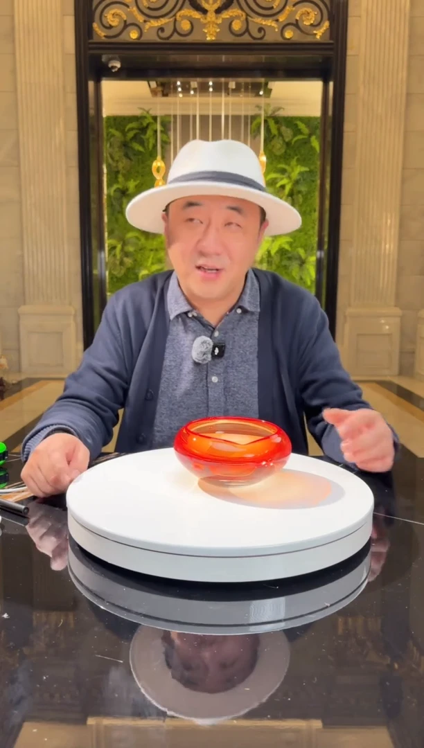 【闪购商品】摆件AJ01001红色小烟灰缸