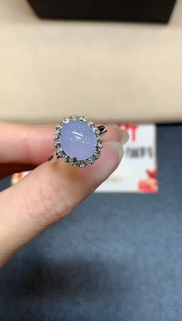 18K金镶嵌戒指翡翠13【无服务费