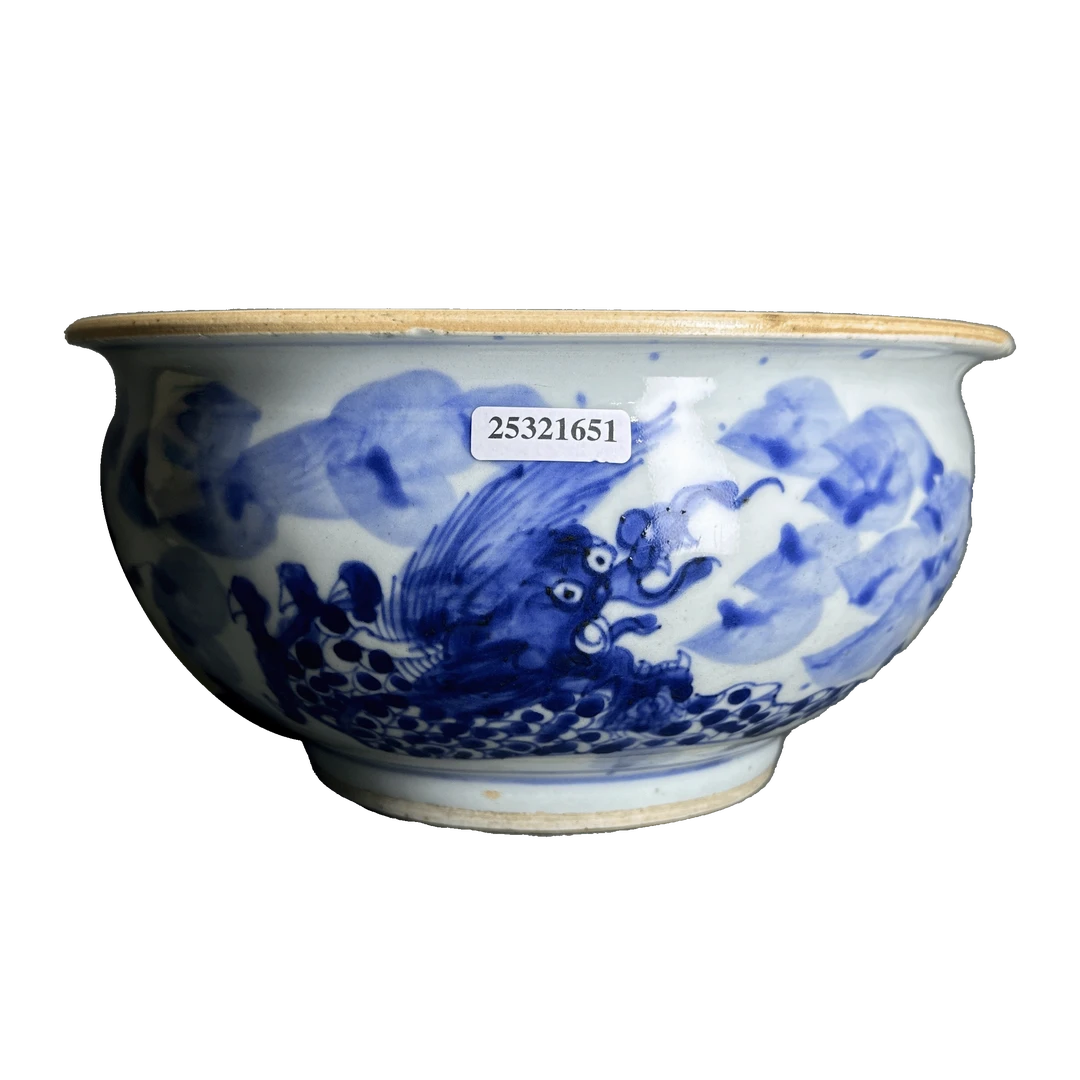 25321651t青花云龙纹香炉