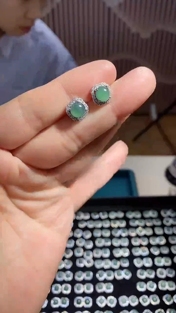 【闪购商品】翡翠耳饰合金多样性发其一【9】