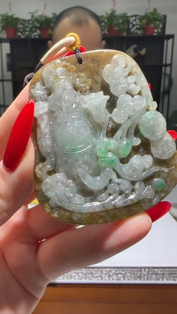 【闪购商品】翡翠颈饰未镶嵌天然翡翠A货吊坠