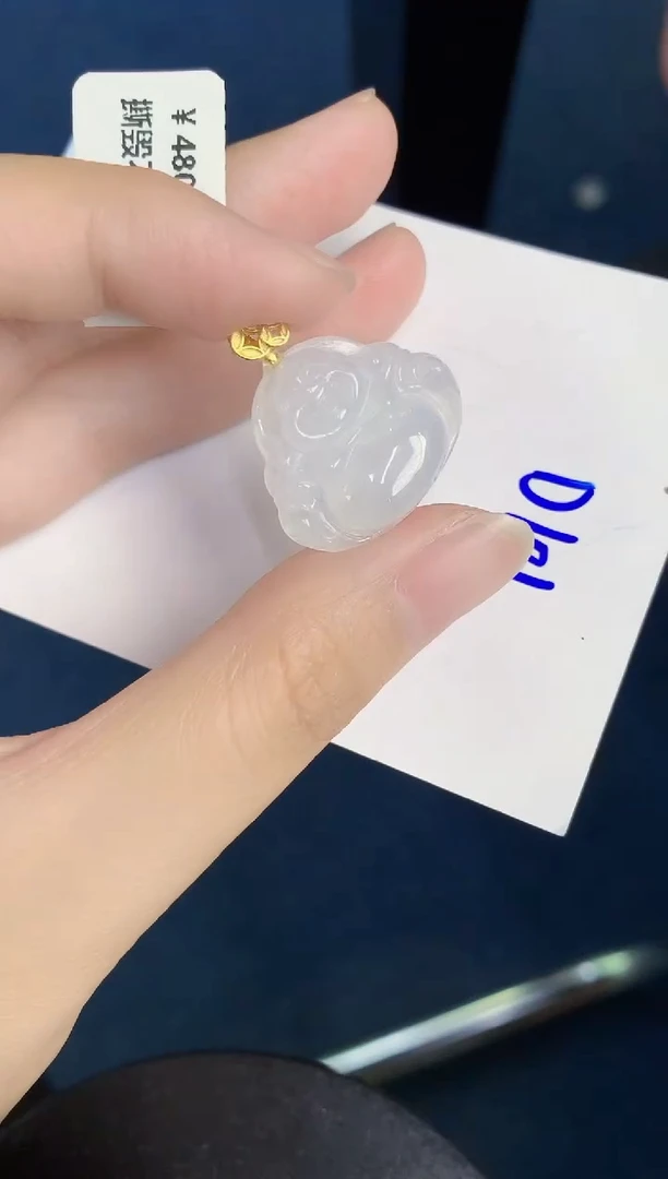 翡翠银S925镶嵌颈饰天然翡翠緬甸A貨