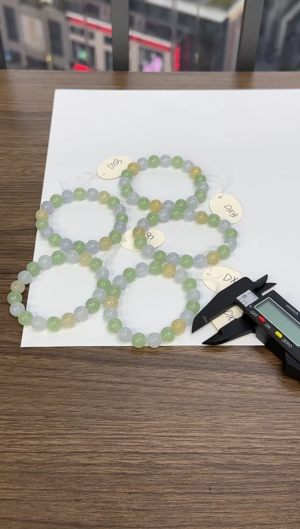 颈饰未镶嵌翡翠好**6天然A货翡翠冰多宝手串 多样性发一件