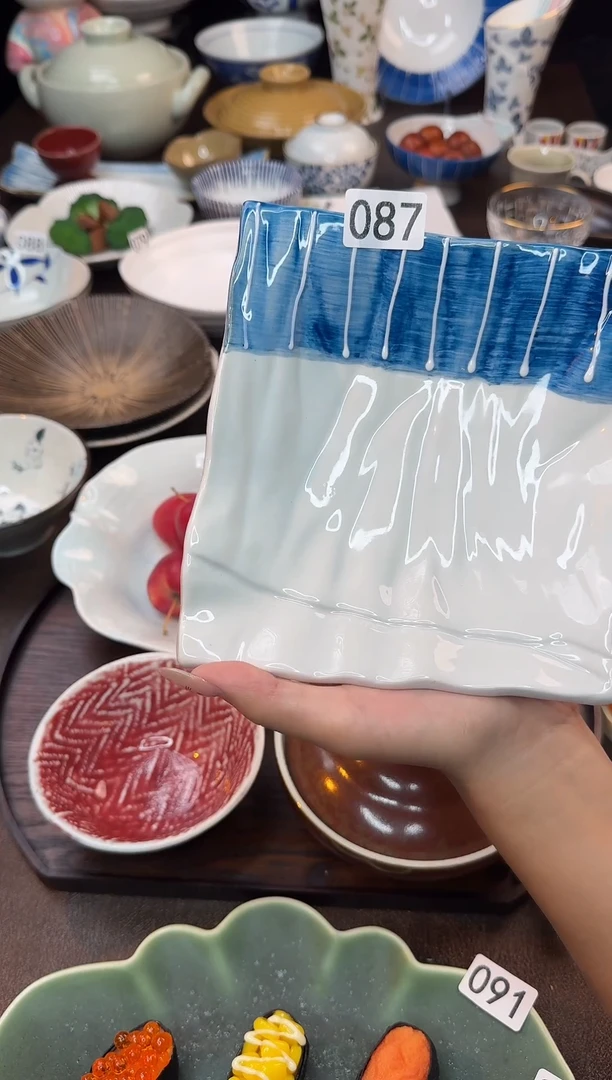 瓷（景蓝）手工纸捏盘