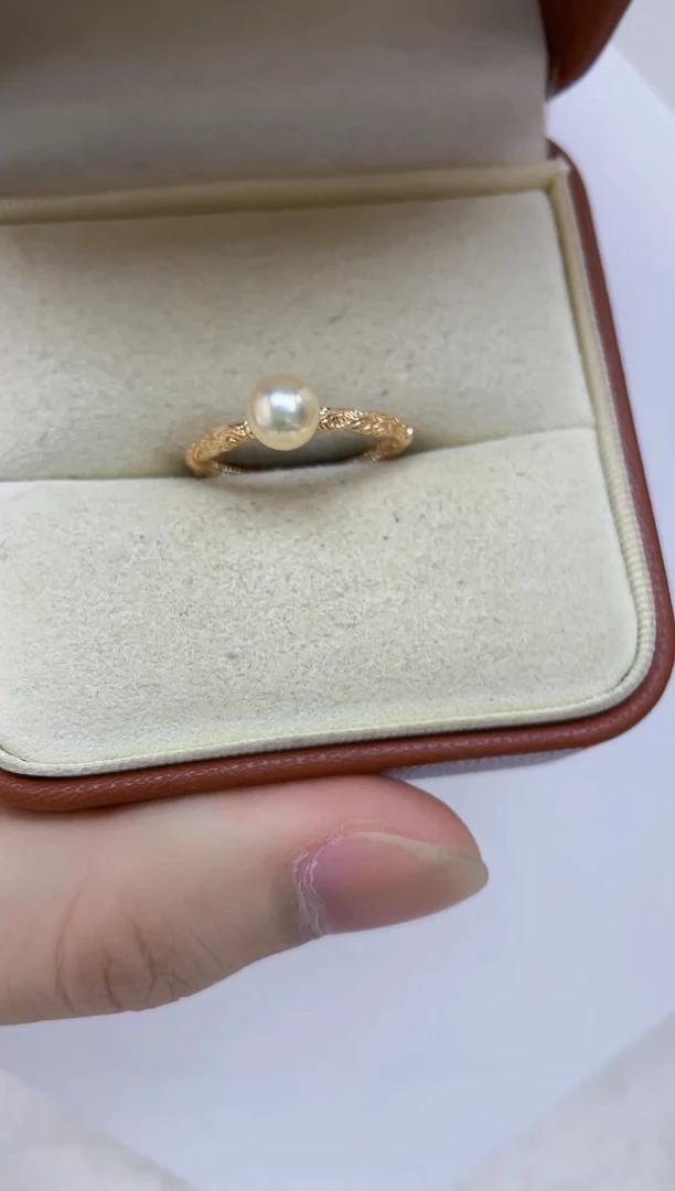 银S925镶嵌海水珍珠戒指
